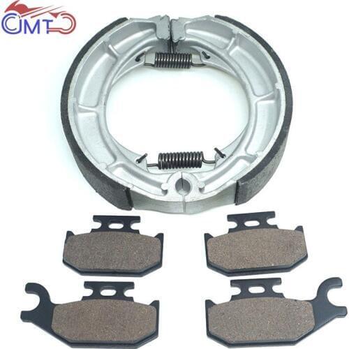 For Suzuki ATV LTA400 LT-A 400 King Quad 2008 2009 Quad Sport 2013 2014 LTF400 Eiger 2008 Front Rear Brake Pads Shoe Kit Set