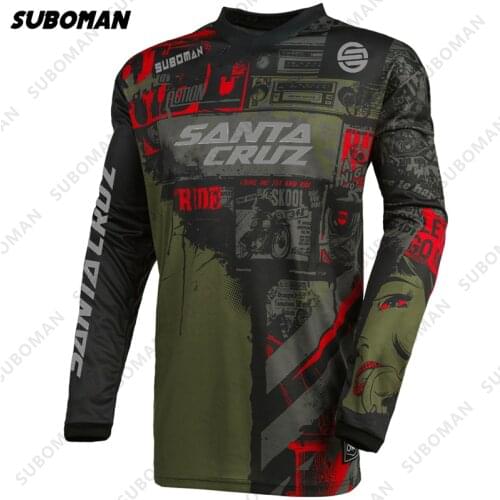 MTB santa cruz bike Jersey mens Downhill Jerseys Mountain Shirts Offroad DH Motorcycle Jersey Motocross Sportwear Clothing 2021