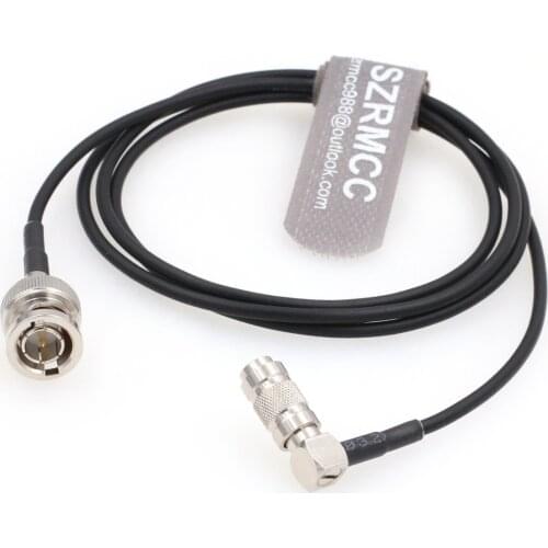 Right Angle DIN1.0 2.3 Male to BNC Male RG174 75ohm HD SDI Coaxial Cable for 4K Video Camera Monitor Recorders