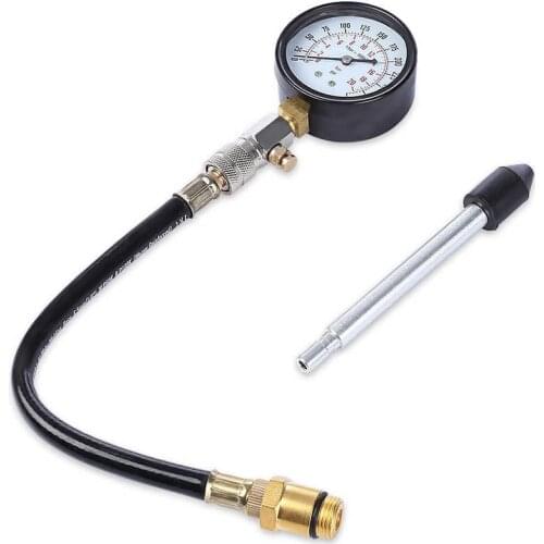 Auto Engine Pressure Tester Kit Car Petrol Gas Engine Cylinder Compression Gauge Test Car Repair Auto Engine Diagnostic Tools