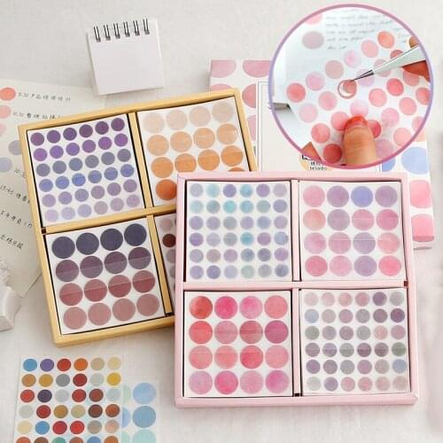 Colorful Round Washi Dots Stickers Roll for Diary Decoration Planner Scrapbook Photo TS2 Scrapbooking Stampin