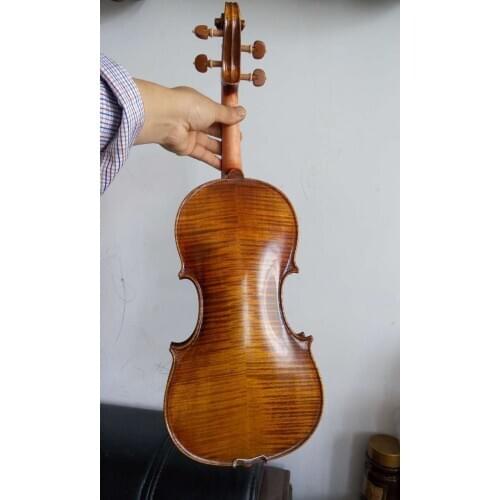 Best quality 4/4 violin Amati model 1566 flamed maple back 1566A
