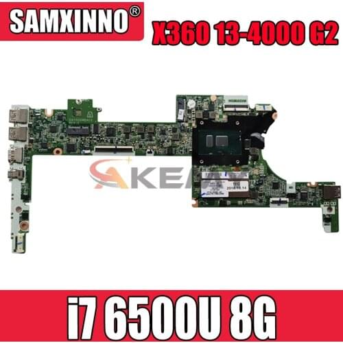 DAY0DDMBAE0 for HP Specter X360 13-4000 G2 13-4100 13-4102TU Laptop Motherboard 828825-601,828825-501 i7 6500U 8G 100% work