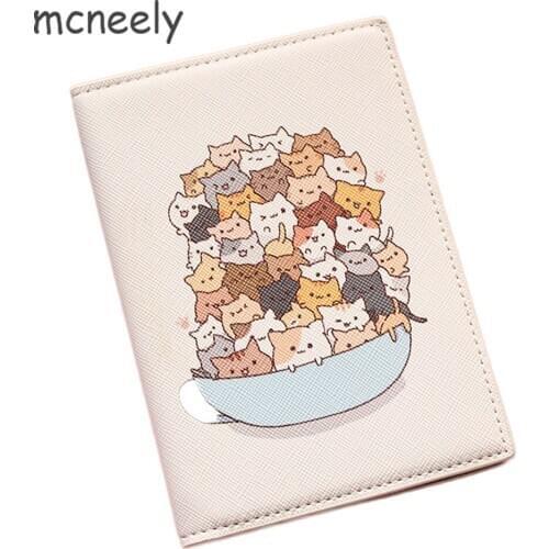 Mcneely 2020 Animals Prints Card Holder Purse Multi-function Bag Cover on the passport Holder Protector Wallet Passport Cover