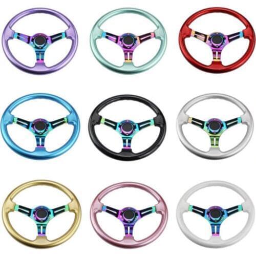 Car Modified Abs Racing Steering Wheel Plating Color Bracket Car Modified Steering Wheel
