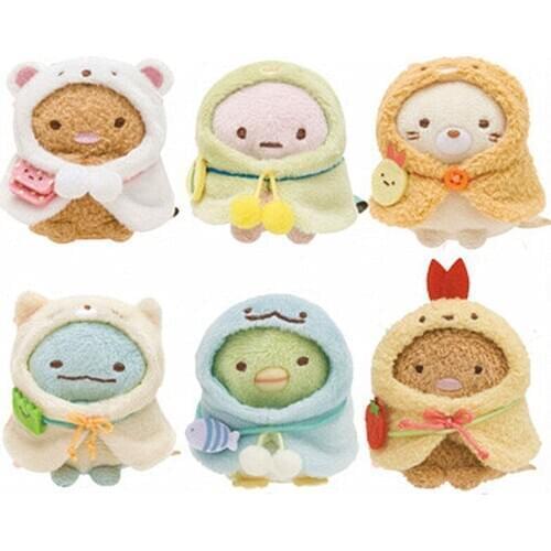 New Sumikko Gurashi Plush Keychain Small Pandent Kids Stuffed Animals Toys For Children Gifts 10CM
