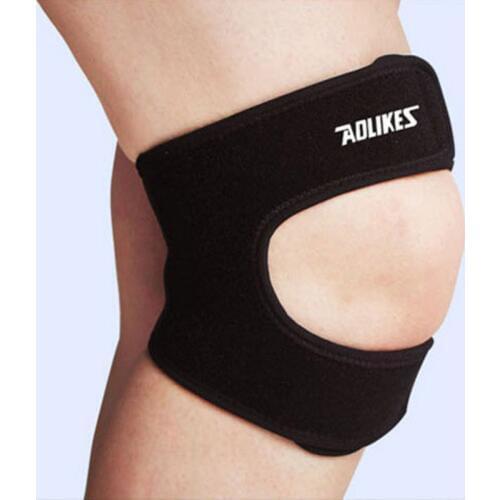 Professional Patella Support Adjustable Knee Brace Sleeve Wrap Cap Stabilizer Sports Black 1 PCS New High Qualuity