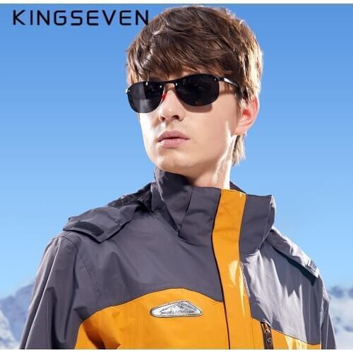 KINGSEVEN NEW Mens Ultra Light TR90 Sunglasses Men Polarized TAC 1.1mm Cat.3 Lens Driving Sun Glasses For Women