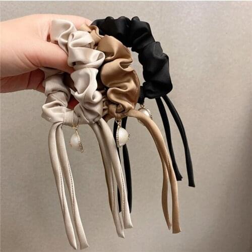 Women Lady Fashion Elastic Hair Ring Luxury Chiffon Hair Rubber bands Rope Headbands Ties Hair Accessories for Women & Girls