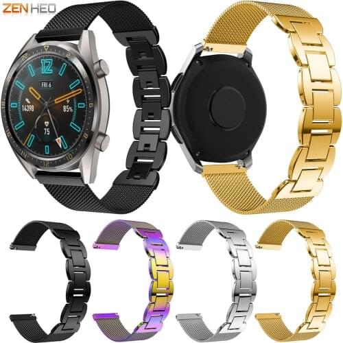 22mm Stainless Steel Band Strap For Huawei Watch GT Replacement Watchband for Huami Amazfit GTR 47mm Watch Band