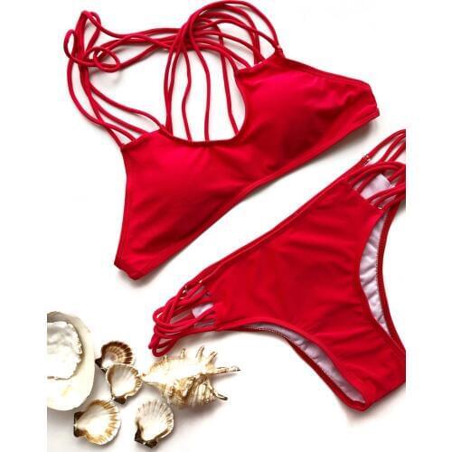 BANDEA Swimsuit Female Swimwear Micro Bikini 2019 Solid Swimsuit Push Up Bathing Suit Women Swimwear Bikini Set Monokini Suit