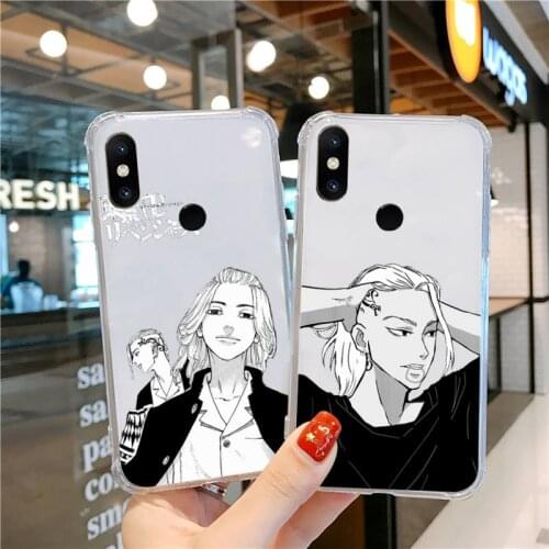 Tokyo revengers Phone Case Transparent For Xiaomi CC 9 11 MAX3 Mix3 MIX2 6X 8 5x 10S 11 10 X SE lite Pro Soft TPU Coque shell