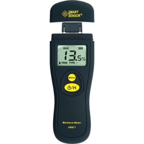 Smart Sensor Digital Wood Moisture Meter Timber Moisture Tester Hygrometer Moisture Analyzer Damp Detector Tree Humidity Meter