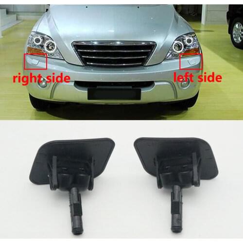 For Kia Sorento 2006 2007 2008 2009 Front Bumper Head Light Lamp Washer Spray Nozzle Jet with Cover Cap Lid