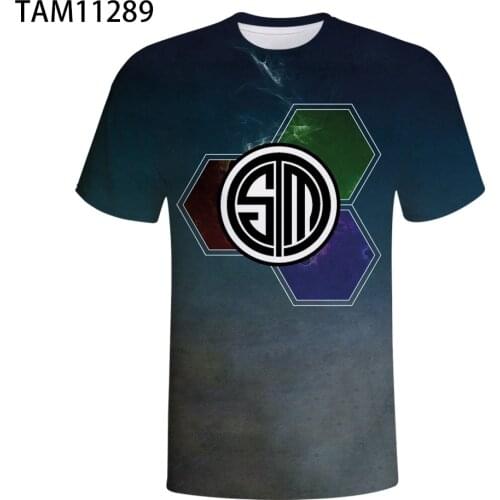 Cesign TSM Team Fashion Mens And Womens Gaming Professional Gamers 3D Printed T-Shirt Crew Neck Shirt Top