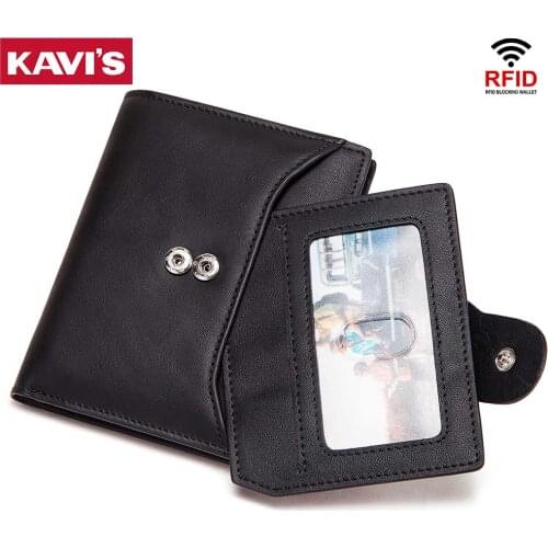 KAVIS Women Wallets Small Fashion Brand Leather Purse Women Ladies Card Bag For Women 2021 Clutch Women Female Purse Hasp Walet
