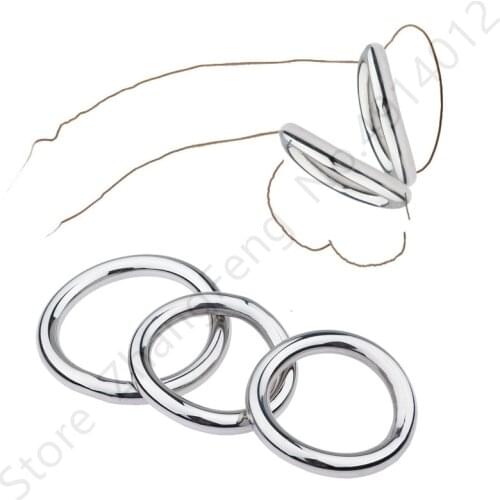 Stainless steel Scrotal Ring cock Stretcher BDSM Chastity Devices adult Sex Toys for Men Erotic Stretcher Bondage Penis Ring