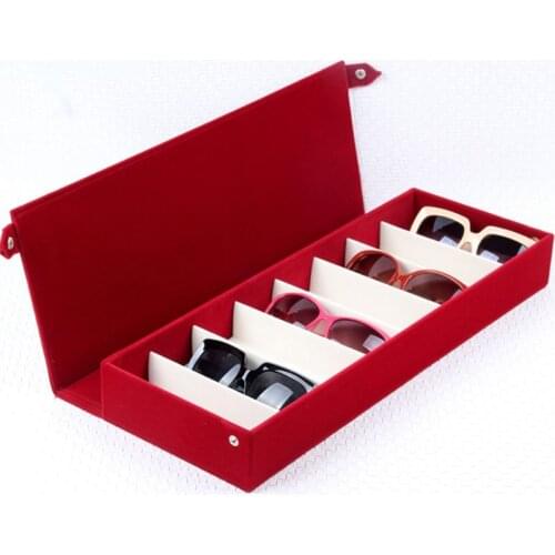 8 Grids Eyeglass Sunglasses Storage Box Display Grid Glasses Stand Case Holder Organizer