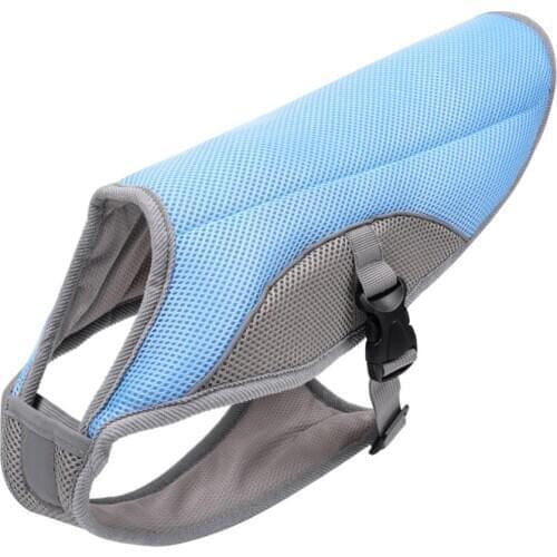 Summer Dog Cooling Vest Dog Cooling Harness For Dogs Adjustable Pet Mesh Reflective Vest Harnesses Outdoor Walking Dog Supplies