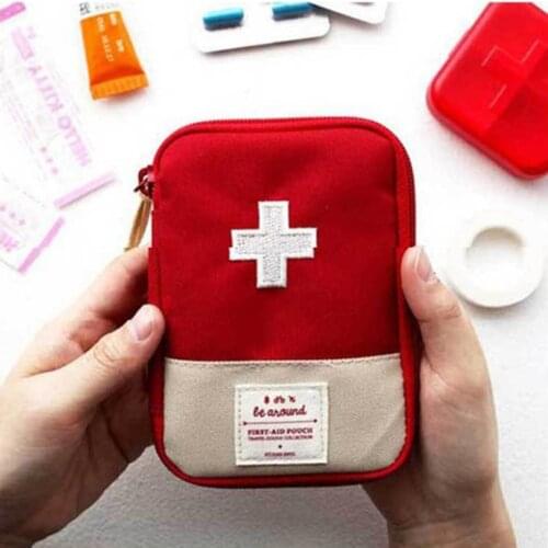 Cute Mini Portable Medicine Bag First Aid Kit Medical Emergency Kits Organizer Outdoor Household Medicine Pill Storage Bag