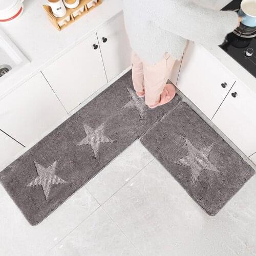 Kitchen Mat Set For Floor Anti-Slip Absorb Water Mat Bathroom Nordic Star Carpet Kids Livingroom Bedroom Area Rug Round Tapete