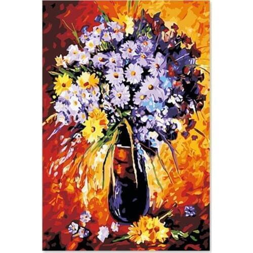 Sailing Boat DIY Painting By Numbers Drawing Kits Paint On Canvas For Home Wall Art Picture 40x50cm