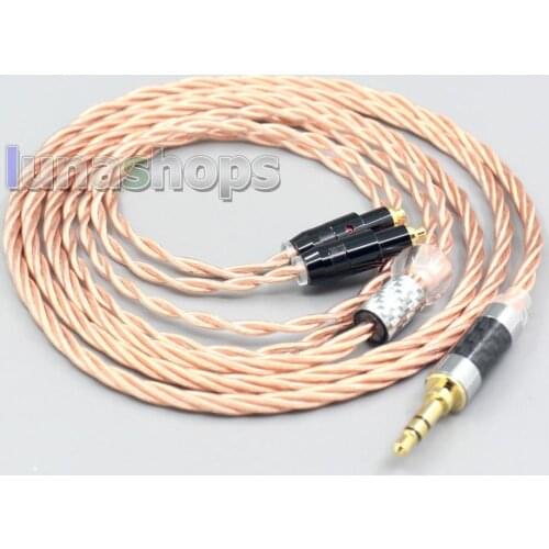 LN007169 Silver Plated OCC Shielding Coaxial Earphone Cable For Shure SRH1540 SRH1840 SRH1440 headphone Headset