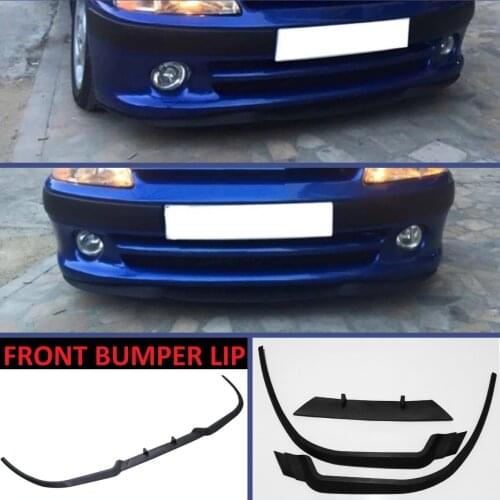 For Peugeot 106 GTI CUPRA R Front Bumper Lip Universal 3pcs Diffuser Black Bumper Lip Spoiler Body Kit Tuning Protector Quality