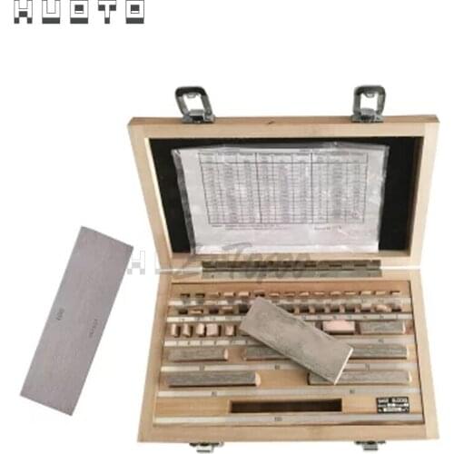 High Precision 1.005-50mm Block Gauge 32Pcs/Set 1 grade 0 grade Inpsection Block gauge set Measurement Caliper Tool Set