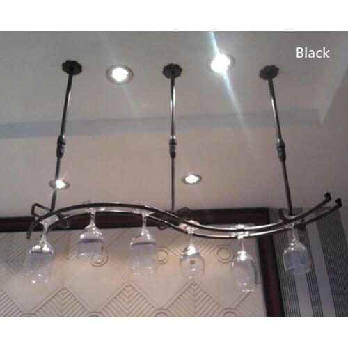 100*28CM Fashion wine goblet rack Bar Fashion Wine Goblet Glass Hanger Holder Hanging Rack Shelf wall wine rack cup holder