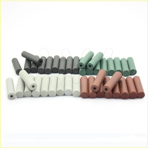 40 PCS Rubber Points Polishing Pillar Wheels For Dental Jewelry Rotary