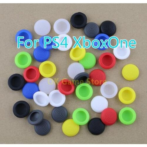 5pcs Silicone Non-slip Cap Joystick Joypad Thumb Grip Protect Cover for Sony PlayStation 4 PS4 Xbox One Game Controllers