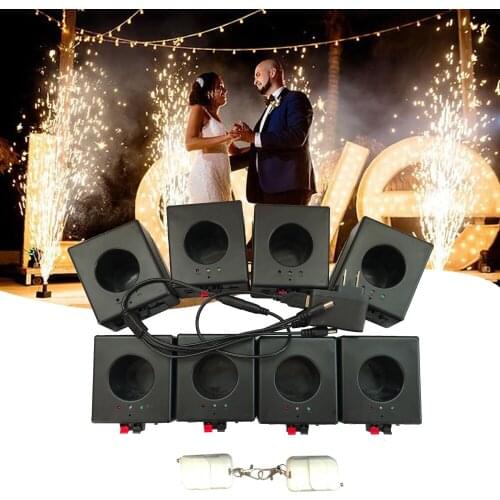 BD08 CD08 Rechargeable Wedding Fire System Wireless Remote Stage Fireworks Stage Light Machine