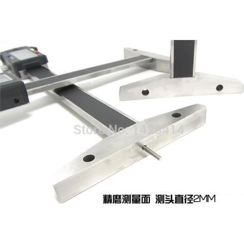 0-300mm*3mm Digital Depth caliper with Slim Rod electronic Digital Depth Gauges with 2 assembly hole on base and Thin Rod