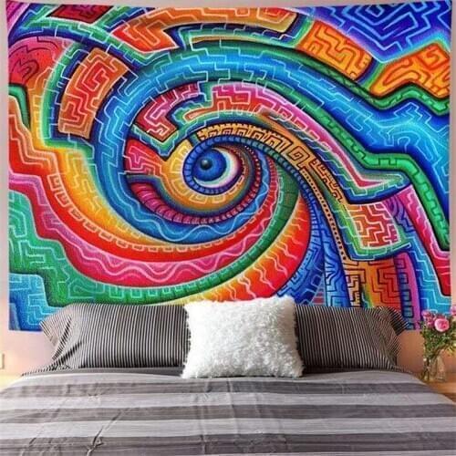 HD Many Psychedelic Eyes Tapestry HD Hanging Cloth Tablecloth Picnic Mat Outdoor Wall Art Home Decoration