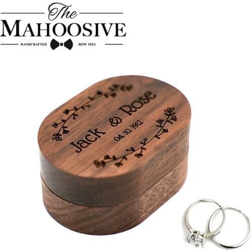 Personalized Ring Box,Rustic Wedding Ring Box,Wooden Ring Holder,Customized Wedding Ring Bearer Box,Engagement Box