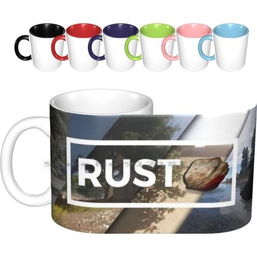 Rust-World #1 Ceramic Mugs Coffee Cups Milk Tea Mug Rust Game Facepunch Rust Game Playrust Garry Newman Facepunch Studios