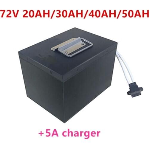 72V 20Ah 30Ah 35Ah 40Ah 50AH Ebike Off-road scooter tricycle Golf Cart cruiser Battery pack for 72V 2000W 3000W 4000W Motor