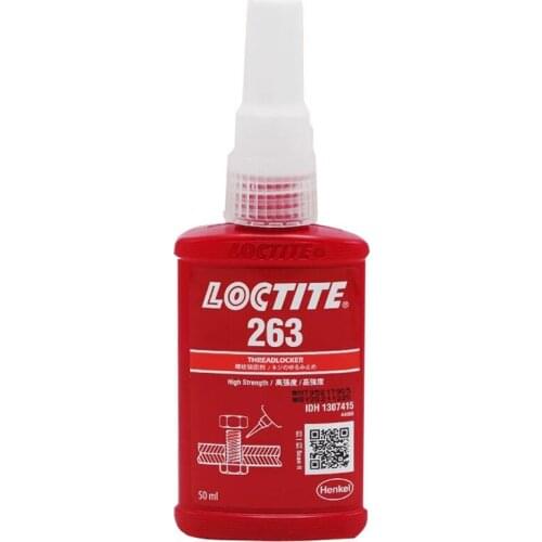 New Loctite 263 High Viscosity Locking Glue Metal Screw Thread Sealing Adhesive High Temperature Corrosion Resistant Glue 50ml