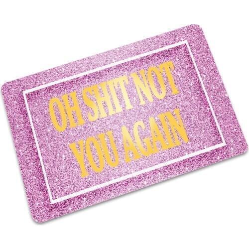 Drop shipping 2020 Newest Home Decorative Door Mat Carpet Outdoor Indoor Thin Rubber Anti-Slip Doormat