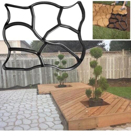 Garden DIY Plastic Path Maker Pavement Model Concrete Stepping Stone Cement Mould Brick molds for cement Mold Garden Decoration