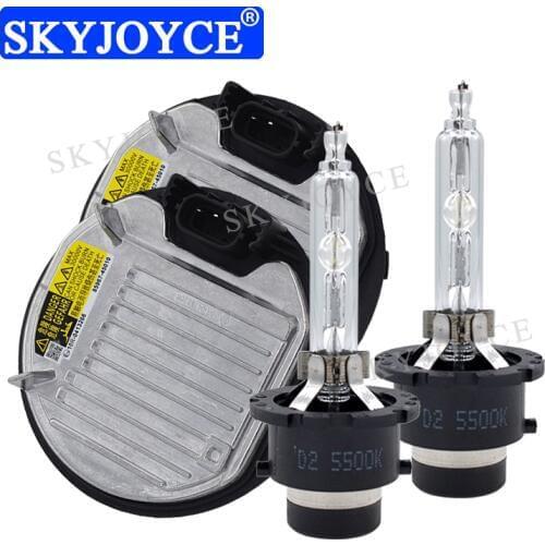 SKYJOYCE Original 35W 55W D2S D4S Xenon HID Bulb Kit 5500K 6500K D2S D2R D4R D4S Car Headlight Bulb 85967-45010 D2S Ballast Kit