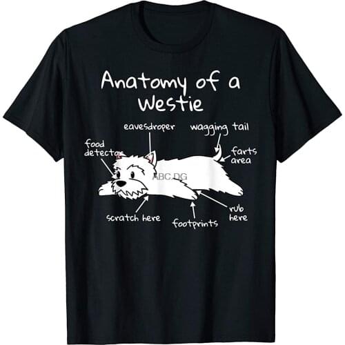 Anatomy Of A Westie T-Shirt Funny Dog Shirt