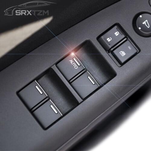 SRXTZM New Car Interior Door Window Switch Lift Button Cover Trim 7Pcs/set For Honda CR-V Vezel Accord Civic Odyssey 2014 2015