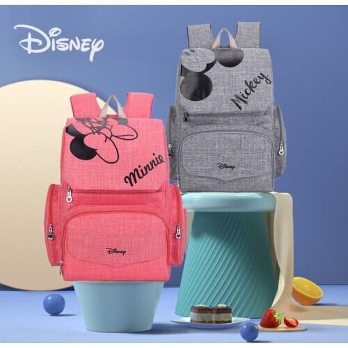 Disney Baby Diaper Bag +3 Plus ( Hook , Dry and Wet Bags , Baby Outdoor Mat ) Maternal Stroller Bags Nappy Backpack Mommy Bag