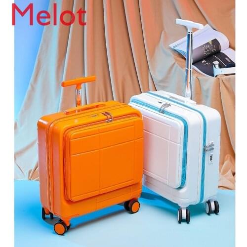 High-End Luxury Luggage Trolley Universal Wheel Password Suitcase Small 18-Inch Lightweight Boarding Bag Suitcase