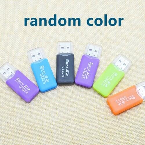 High speed USB 2.0 Interface Micro SD TF T-Flash Memory Card Reader Adapter Lightweight Portable Mini Memory CardReaderWholesale