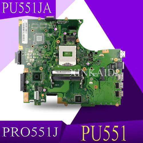 XinKaidi For ASUS PU551JA PU551 PU551J PRO551J laptop motherboard tested 100% work original mainboard