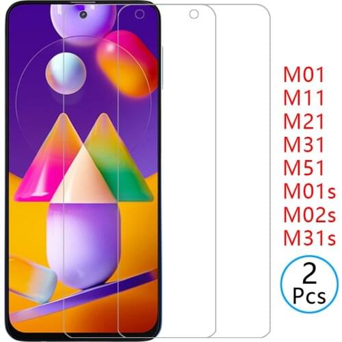 Tempered glass screen protector for samsung m31s m21s m01s m02s m51 m31 m21 m11 m01 case cover coque on galaxy m 01 11 21 31 51