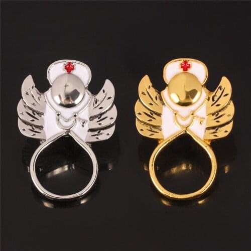 Doctor Nurse Stethoscope Brooch Medical Jewelry Gold Silver Color Badge Pins Women Jewelry Acessorios